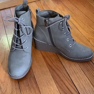 A.N.A Wedge booties.